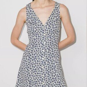 Reformation Rilynn Button-Front Mini Dress - Size 4